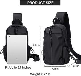 img 1 attached to Peicees Crossbody Backpack: Stylish, Waterproof, and Versatile