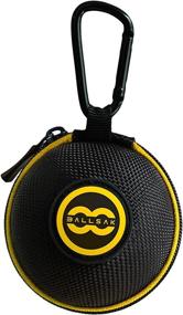 img 2 attached to Yellow/Black Clip-on Cue Ball Case by Ballsak Sport - Cue Ball Bag with Extra Strong Strap Design for Attaching Pool Balls, Billiard Balls, and Training Balls to Your Cue Stick Bag