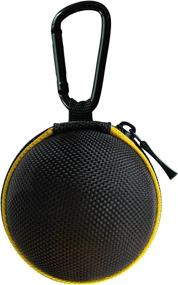 img 1 attached to Yellow/Black Clip-on Cue Ball Case by Ballsak Sport - Cue Ball Bag with Extra Strong Strap Design for Attaching Pool Balls, Billiard Balls, and Training Balls to Your Cue Stick Bag