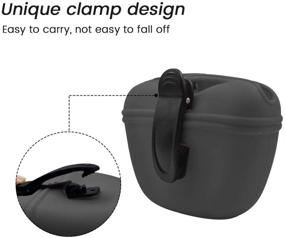 img 1 attached to 🐾 Silicone Dog Treat Pouch- Portable Clip-On Training Container - Magnetic Buckle Closing and Waist Clip - BPA Free