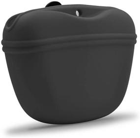 img 4 attached to 🐾 Silicone Dog Treat Pouch- Portable Clip-On Training Container - Magnetic Buckle Closing and Waist Clip - BPA Free