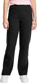 img 4 attached to Hanes Womens Petite Length Middle Sweatpants