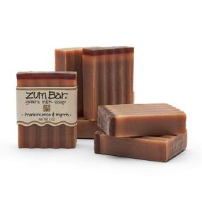 img 4 attached to Organic Zum Bar Goat's Milk Soap - Frankincense & Myrrh - 3 oz (Pack of 6)