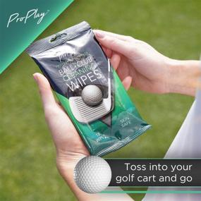 img 3 attached to 🧼 ProPlay Ball & Club Cleaning Wipes: Powerful Dirt, Grass, and Sand Remover, Convenient Resealable Pack - Unscented