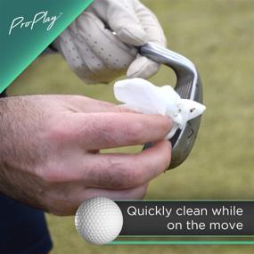 img 2 attached to 🧼 ProPlay Ball & Club Cleaning Wipes: Powerful Dirt, Grass, and Sand Remover, Convenient Resealable Pack - Unscented