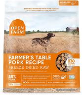 🐶 premium freeze dried raw dog food by open farm: humanely raised meat recipe enriched with non-gmo superfoods, free from artificial flavors or preservatives logo