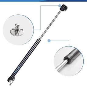 img 3 attached to 💪 Premium Gas Prop Struts Shocks, 20 inch 67 LB - 2 Pcs Set with Mounting Brackets - Perfect for TV Cabinet, Trap Door, Floor Hatch, Toolbox, RV Bed - Lift-Support Gas Springs (20" 300N) – Supports Lid Weights 35-50lbs