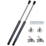 💪 premium gas prop struts shocks, 20 inch 67 lb - 2 pcs set with mounting brackets - perfect for tv cabinet, trap door, floor hatch, toolbox, rv bed - lift-support gas springs (20" 300n) – supports lid weights 35-50lbs logo