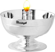 🪔 prd caratcafe 30g pure sterling silver akhand diya jyot/deepam for puja diwali mandir, oil lamps in 925 precious silver логотип
