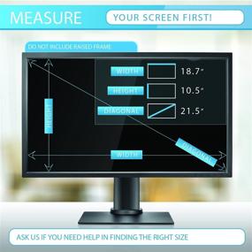 img 1 attached to Premium 21.5 Inches Widescreen Desktop Monitor Screen Protector - Anti-Glare, Anti-Fingerprint (3 Pack)