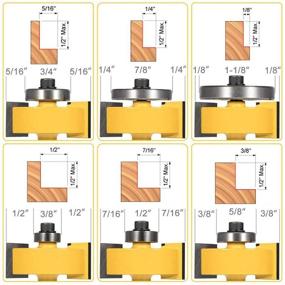 img 2 attached to 🔍 Усилите точность маршрутизации с помощью Rabbet Router Bearings Multiple от Eyech.