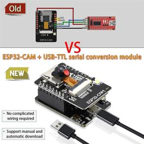 img 1 attached to Aideepen ESP32-CAM WiFi Bluetooth Board with ESP32-CAM-MB Micro USB to Serial Port CH340G, OV2640 2MP Camera Module, Dual Mode - Ideal for Arduino Projects