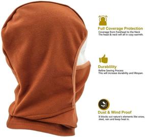 img 1 attached to Balaclava Windproof Fleece Warmer: Ultimate Boys' Accessories for Cold Weather Protection