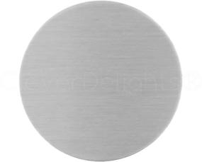 img 1 attached to 🔘 50-Pack CleverDelights 1.5-Inch Round Stamping Blanks – 14 Gauge Aluminum Circle Disc Tags (.063-Inch)