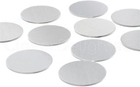 img 2 attached to 🔘 50-Pack CleverDelights 1.5-Inch Round Stamping Blanks – 14 Gauge Aluminum Circle Disc Tags (.063-Inch)