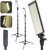 digipower pro2 - portable, lightweight lighting set with two 180 led lights + two pro stands kit for home, studio, diy content creation, vlogging, and video game streaming logo