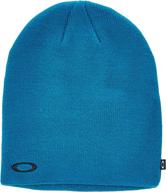 🧣 stylish and warm: oakley men's fine knit beanie for ultimate comfort logo