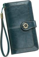 👜 ultimate genuine leather wristlet organizer: the perfect women's handbags & wallets combo logo