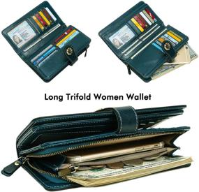 img 3 attached to 👜 Ultimate Genuine Leather Wristlet Organizer: The Perfect Women's Handbags & Wallets Combo
