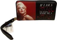 📱 marilyn monroe signature smartphone wristlet: stylish women's handbags & wallets logo