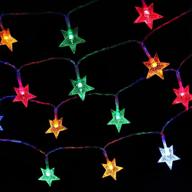 🎃 moko star string lights - 10m/33ft 100 led, waterproof & battery powered, 2 lighting modes - perfect for halloween, christmas, weddings, birthdays, parties - multi color logo