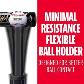 img 1 attached to 🤩 Franklin Sports Kids Baseball Batting Tee - 3 Position Adjustable Youth Hitting Tee for Teeball, Baseball + Softball - Durable Rubber Batting Tee in Black