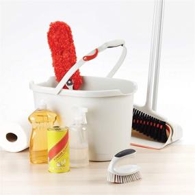 img 1 attached to 🧹 Efficient Dusting: OXO Good Grips Microfiber Hand Duster and Refill Combo