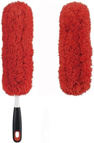 img 4 attached to 🧹 Efficient Dusting: OXO Good Grips Microfiber Hand Duster and Refill Combo