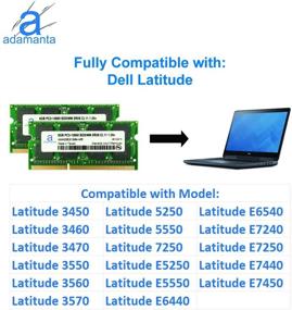 img 1 attached to 💻 16GB (2x8GB) Adamanta Laptop Memory Upgrade for Dell Alienware, Inspiron, Latitude, Optiplex, Precision, Vostro - DDR3L 1600Mhz PC3L-12800 SODIMM 2Rx8 CL11 1.35v Notebook RAM