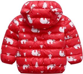 img 2 attached to VJJ AIDEAR Winter Outwear Bear Red Boys' Clothing