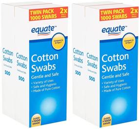 img 4 attached to Equate Cotton Swabs 2000 4X500Ct
