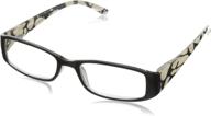 👓 stylish women's tatum square reading glasses by foster grant logo