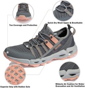 img 3 attached to MAINCH Women's Outdoor Textile Sneakers: Stylish Women's Shoes for Active Lifestyles
