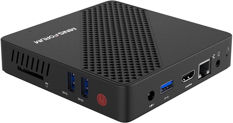 minisforum dual core processor computer ethernet 로고