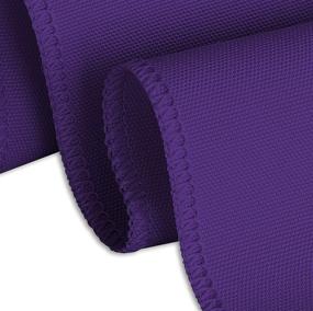 img 3 attached to 🔮 Premium Quality LinenTablecloth Rectangular Polyester Tablecloth in Stunning Purple Shade