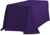 🔮 premium quality linentablecloth rectangular polyester tablecloth in stunning purple shade logo