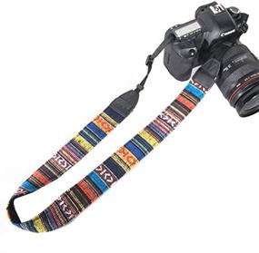 img 2 attached to 📷 Eggsnow Camera Shoulder Strap: Universal Vintage Neck Belt with Connect Buckle for Women Men - DSLR SLR Nikon Canon Sony Olympus Pentax Samsung (Upgraded, Multi-Color)