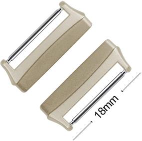 img 2 attached to OMECKY Connectors Compatible For Fitbit Sense/Versa 3 Smartwatch Band Adapter (18Mm