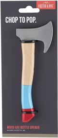 img 2 attached to 🪓 Foster & Rye Beech Wood Axe Bottle Opener: A Multicolor Delight