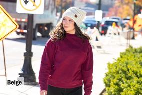 img 2 attached to H 6100 620608 Oversized Slouchy Beanie Kaleidoscope Sports & Fitness