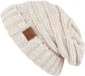 img 4 attached to H 6100 620608 Oversized Slouchy Beanie Kaleidoscope Sports & Fitness