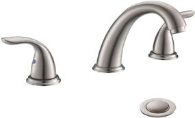 img 4 attached to 🚰 PHIESTINA Stainless Widespread Bathroom Faucet WF008 5 BN: Sleek Design & Superior Durability