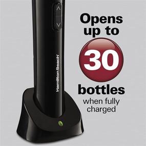 img 1 attached to 🍷 Ease and Convenience in Uncorking: Hamilton Beach 76610 Cordless Electric Wine Bottle Opener with Charger, Foil Cutter, and Portable Design