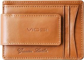 img 3 attached to 🧳 Enhanced Viosi Leather Magnetic Pocket Wallet for Men's Accessories