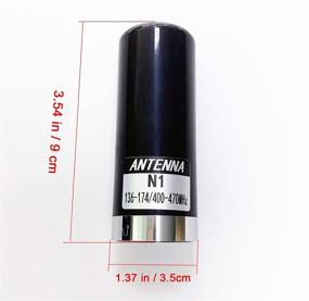 img 3 attached to 📡 High-performance Dual Band Mobile Radio Antenna - VHF 136-174MHz & UHF 400-470MHz, Adjustable Magnetic Base Mount, PL259 Male Connector, 13ft (4m) Cable, SMA Female Adapter - Ideal for Vehicle, Car, Truck, Ham Two Way Radio