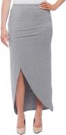 stylish and trendy: new york & company women's wrap style maxi skirt - a must-have addition to your wardrobe logo