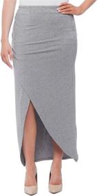 img 3 attached to Stylish and Trendy: New York & Company Women's Wrap Style Maxi Skirt - A Must-Have Addition to Your Wardrobe