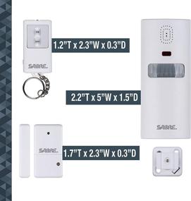 img 2 attached to 🏠 SABRE Wireless Home Security System: Remote Access, 125dB Alarm, 850ft Audible Range, Motion Sensor and Door/Window Alarms, Including Key Fob & Home/Away Modes
