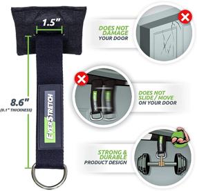 img 3 attached to 🚪 EverStretch Heavy Duty Cushioned Resistance Band Door Anchor for Effective Home Workouts