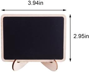 img 1 attached to 🖌️ 14-Pack AUSTOR Mini Chalkboard Place Cards with Stand - Ideal for Weddings, Parties, Table Numbers, Food Signs, and Decorations